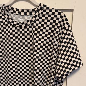 Black and White Checkered T-Shirt